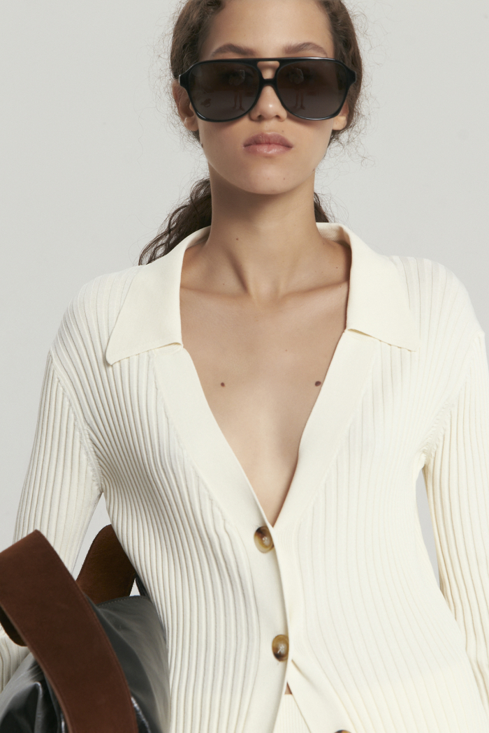 CARDIGAN GRANADA CRUDO