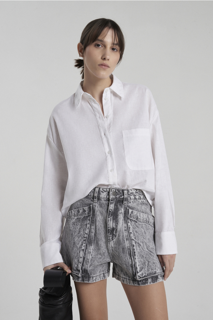 SHORT MURALLA GRIS