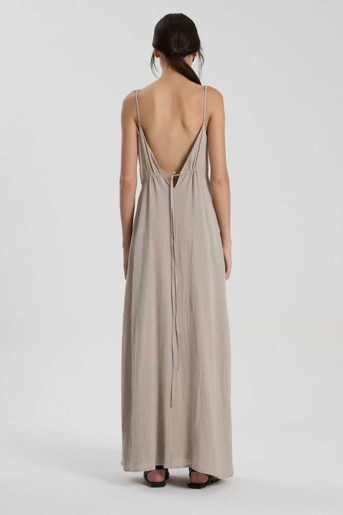 VESTIDO CACHI CEMENTO