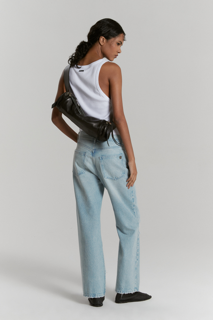 STRAIGHT CROP COLISEO CELESTE