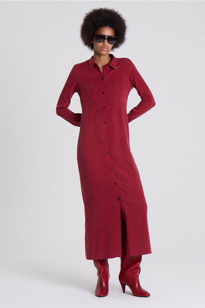 VESTIDO SIRIO BORDEAUX