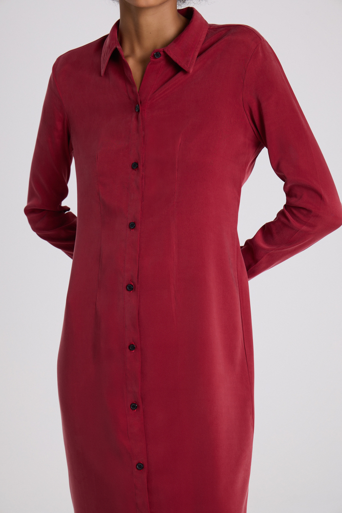 VESTIDO SIRIO BORDEAUX