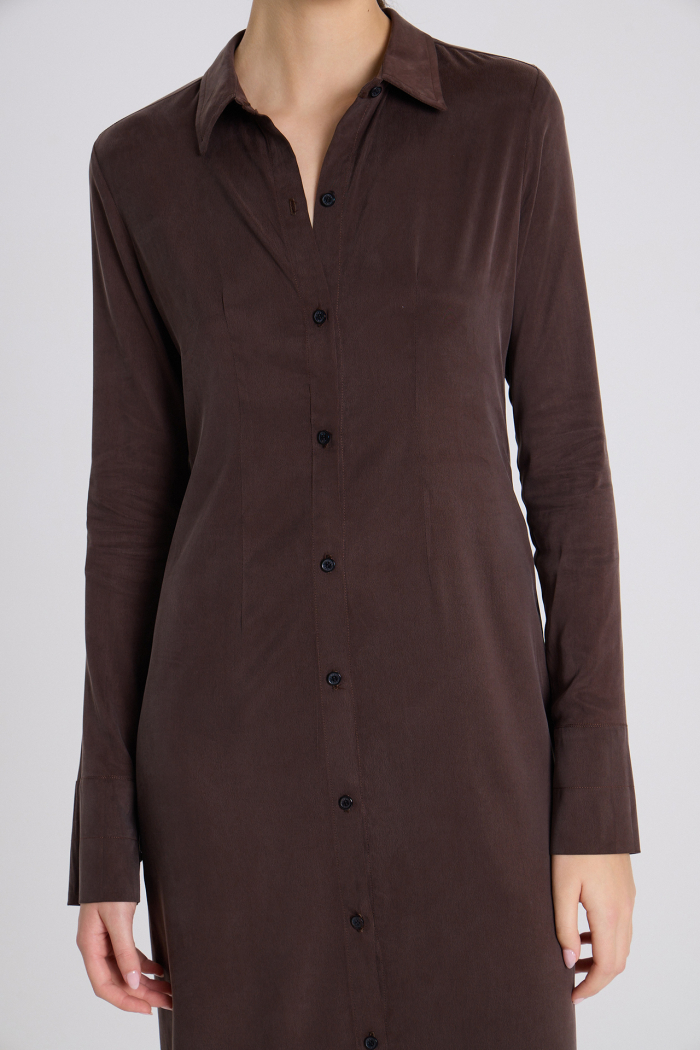 VESTIDO SIRIO MARRON