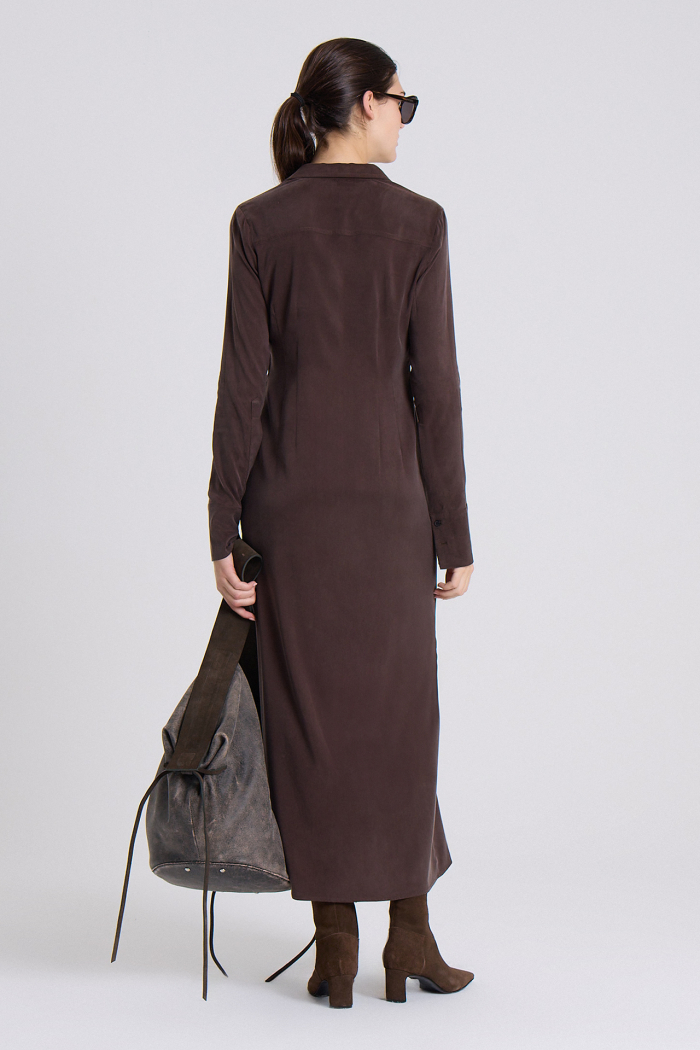 VESTIDO SIRIO MARRON