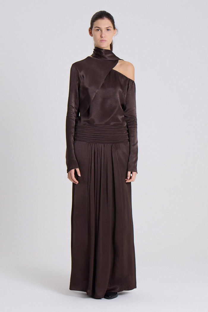 POLLERA CAIRA MARRON