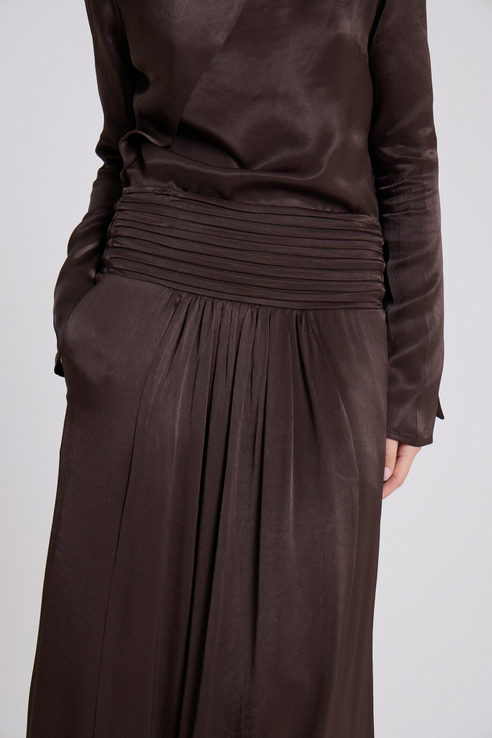 POLLERA CAIRA MARRON