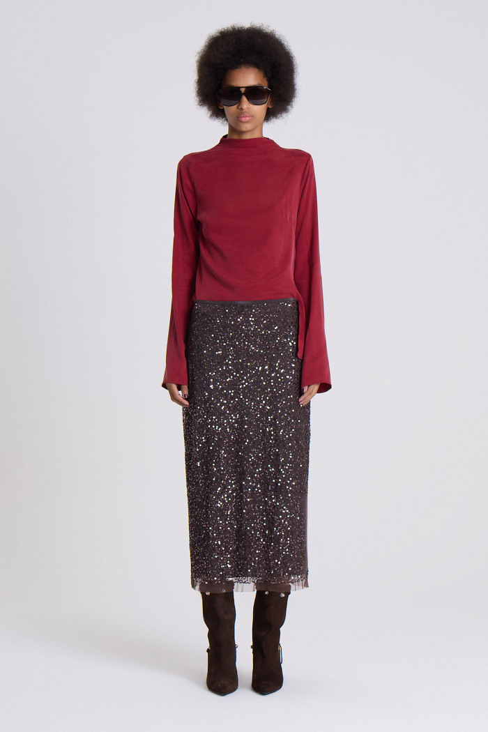 POLLERA MIKELA MARRON