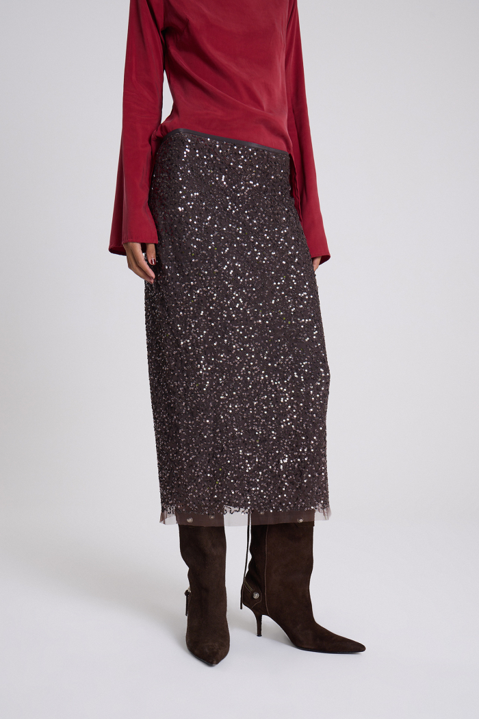 POLLERA MIKELA MARRON
