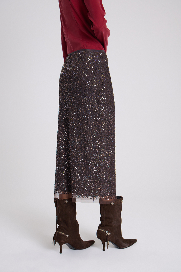 POLLERA MIKELA MARRON