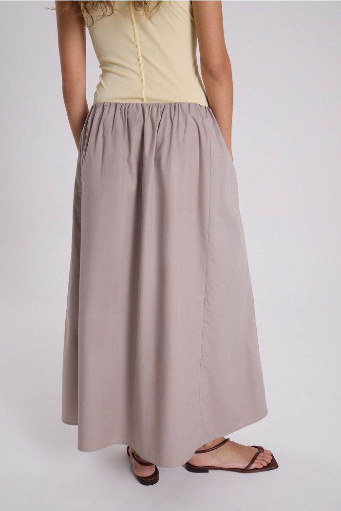 POLLERA ANANAS PLATA