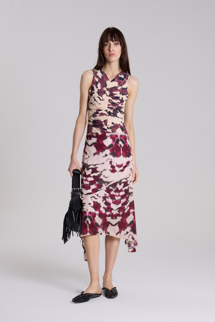 POLLERA NELUMBO ESTAMPADO