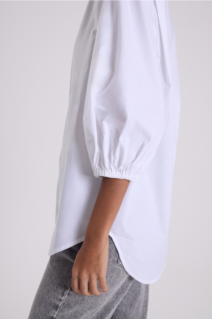 CAMISA CORTA LURIDA BLANCO