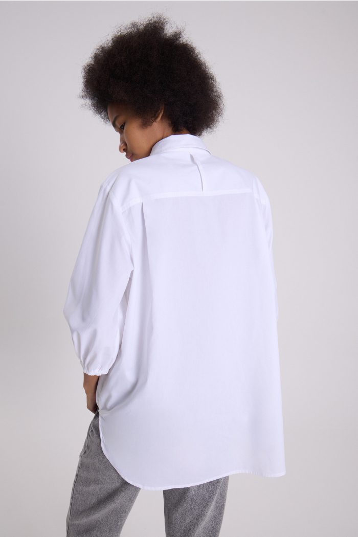 CAMISA CORTA LURIDA BLANCO