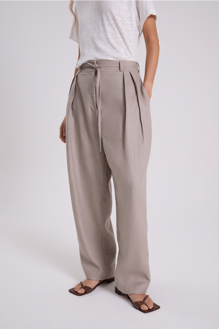 PANTALON ANCHO LUTEA PLATA