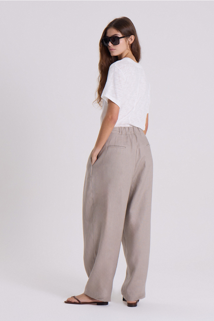 PANTALON ANCHO LUTEA PLATA