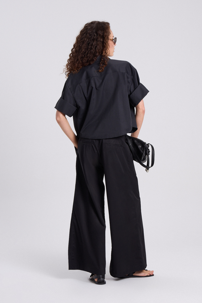 PANTALON ANCHO ANANAS NEGRO