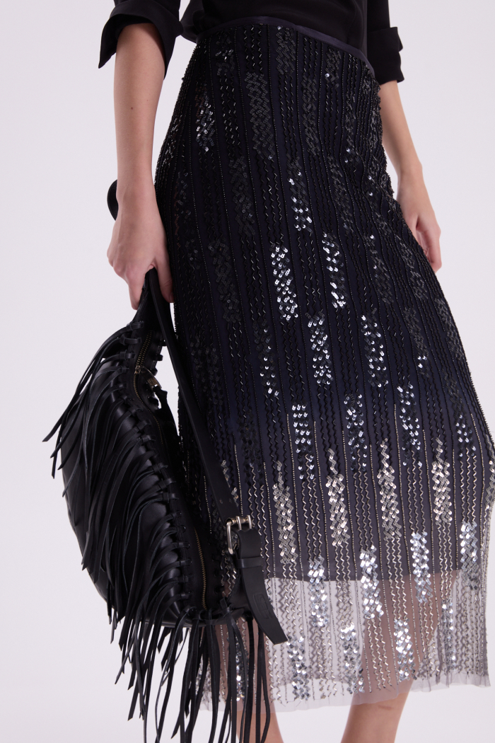 POLLERA CELESTE