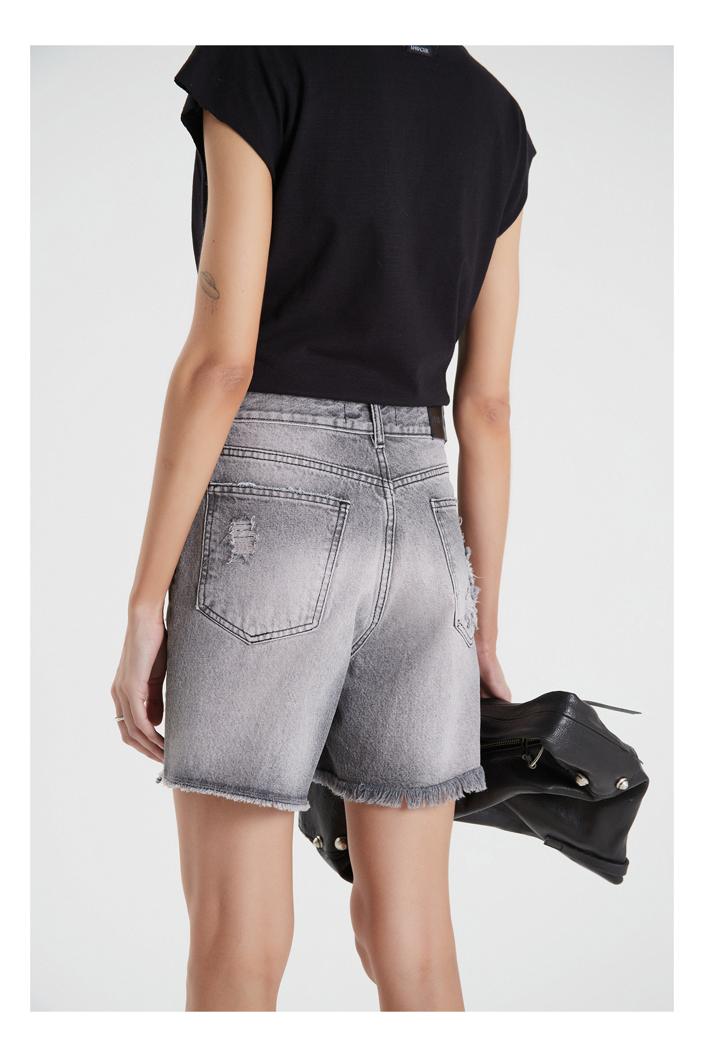 SHORT BOYFRIEND WUTAI GRIS GRIS