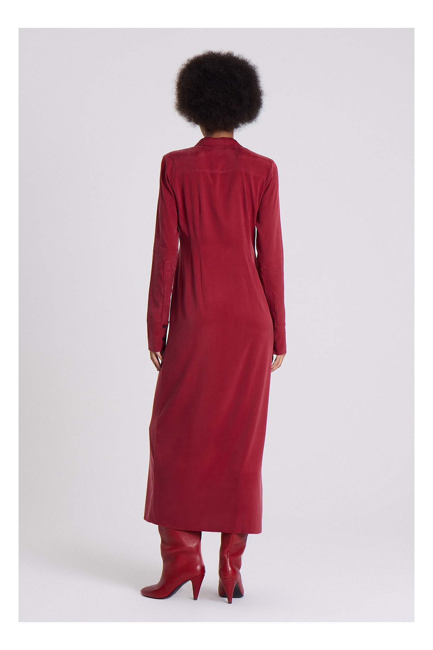 VESTIDO SIRIO BORDEAUX