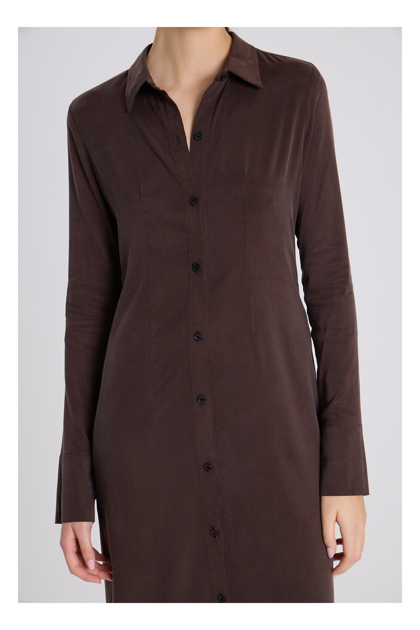 VESTIDO SIRIO MARRON