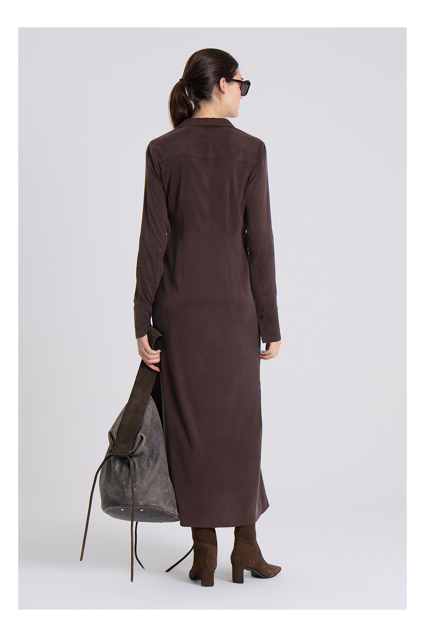 VESTIDO SIRIO MARRON