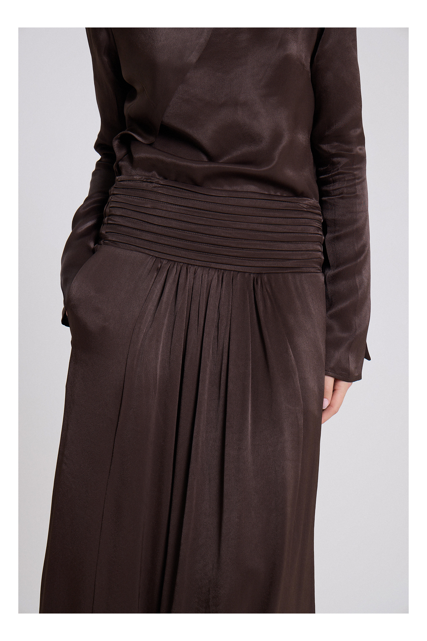POLLERA CAIRA MARRON