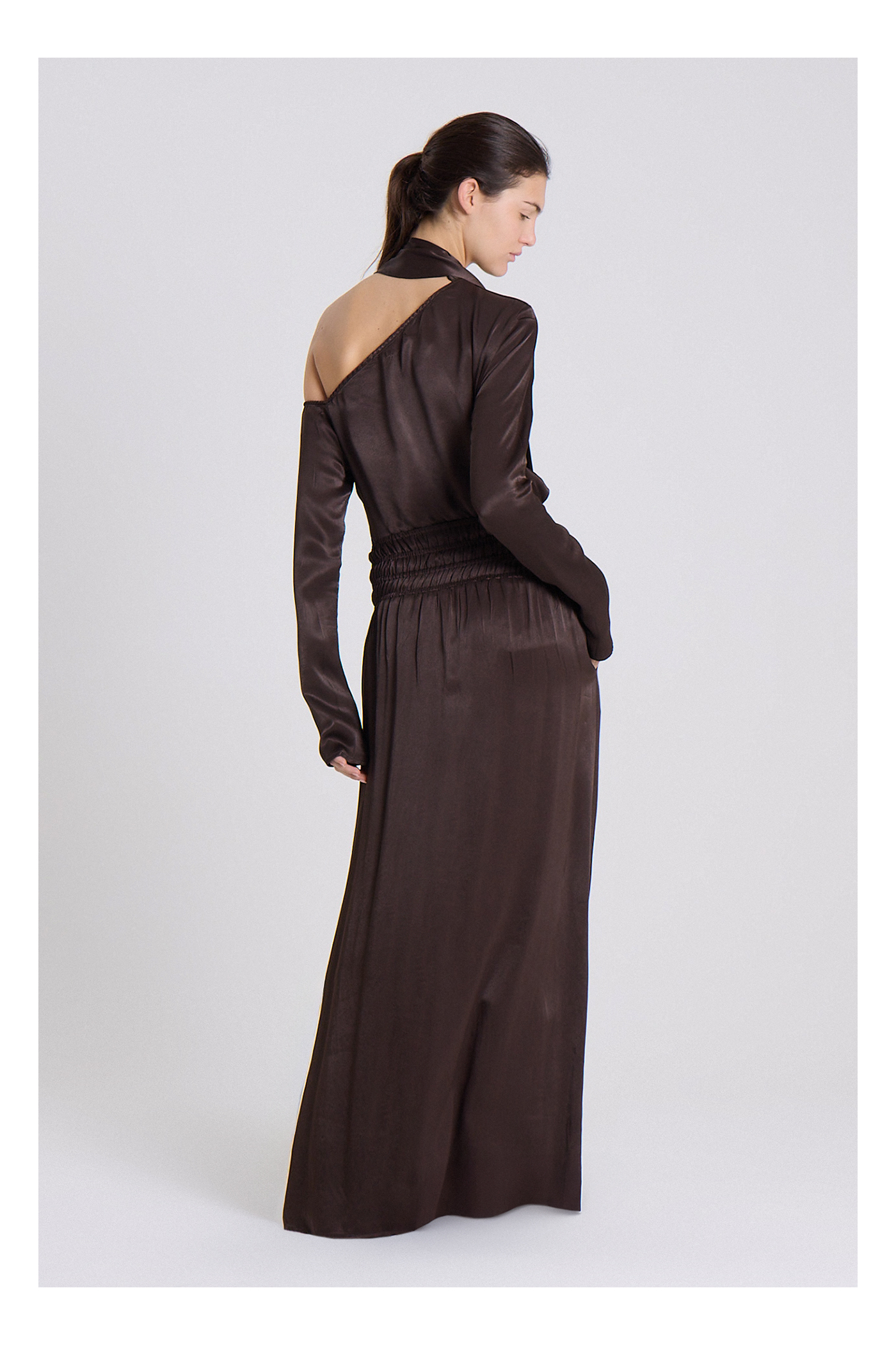 POLLERA CAIRA MARRON