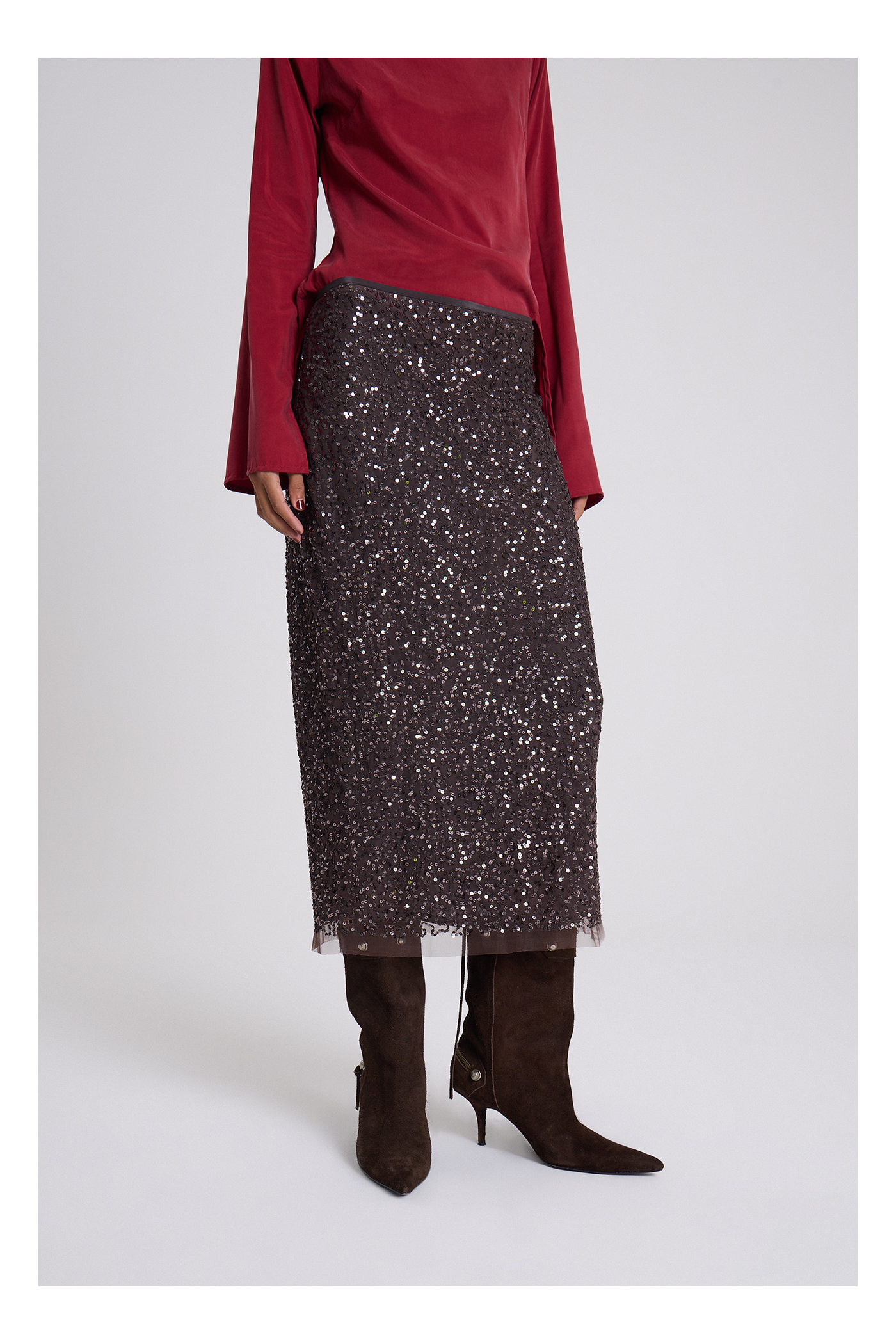 POLLERA MIKELA MARRON