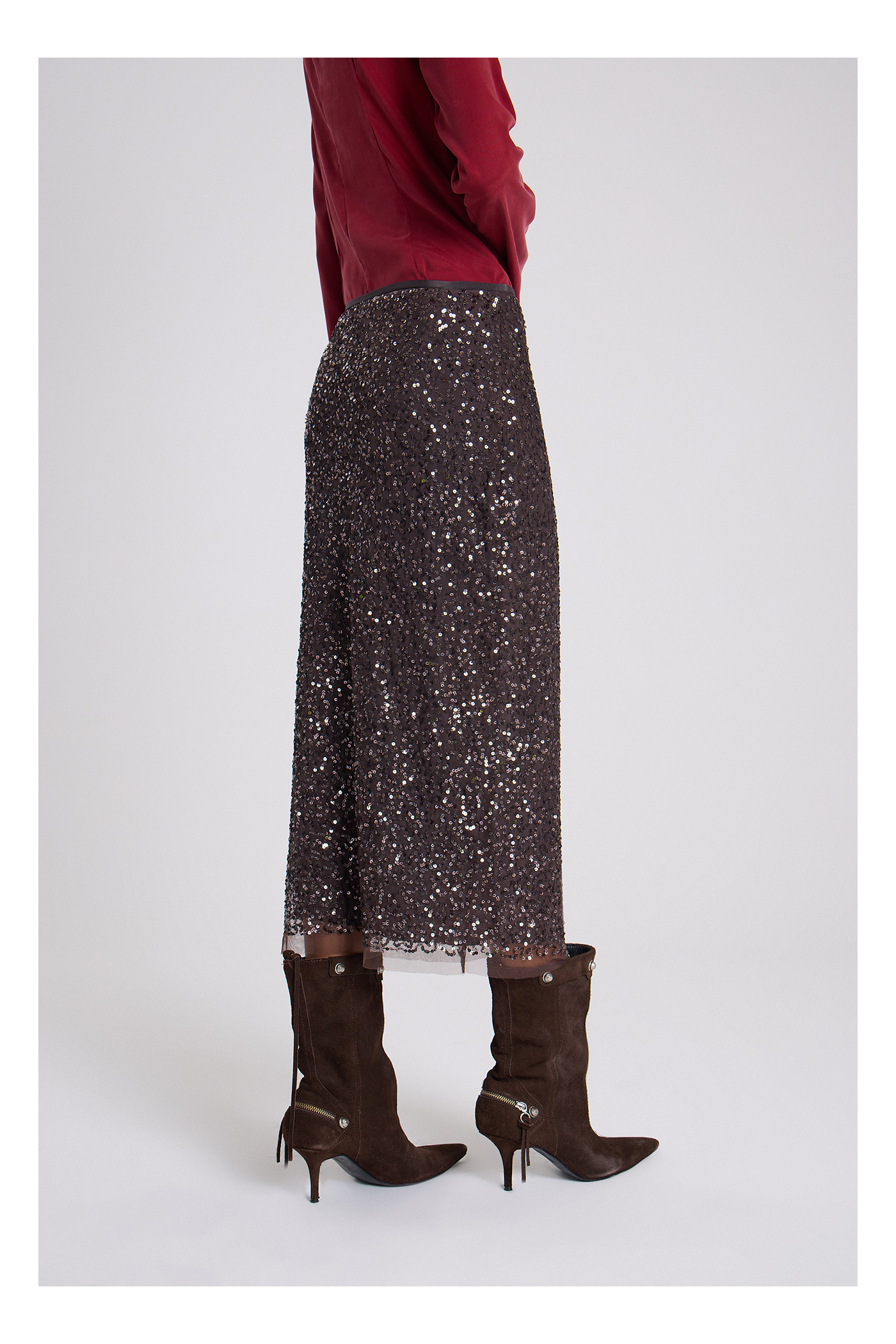 POLLERA MIKELA MARRON