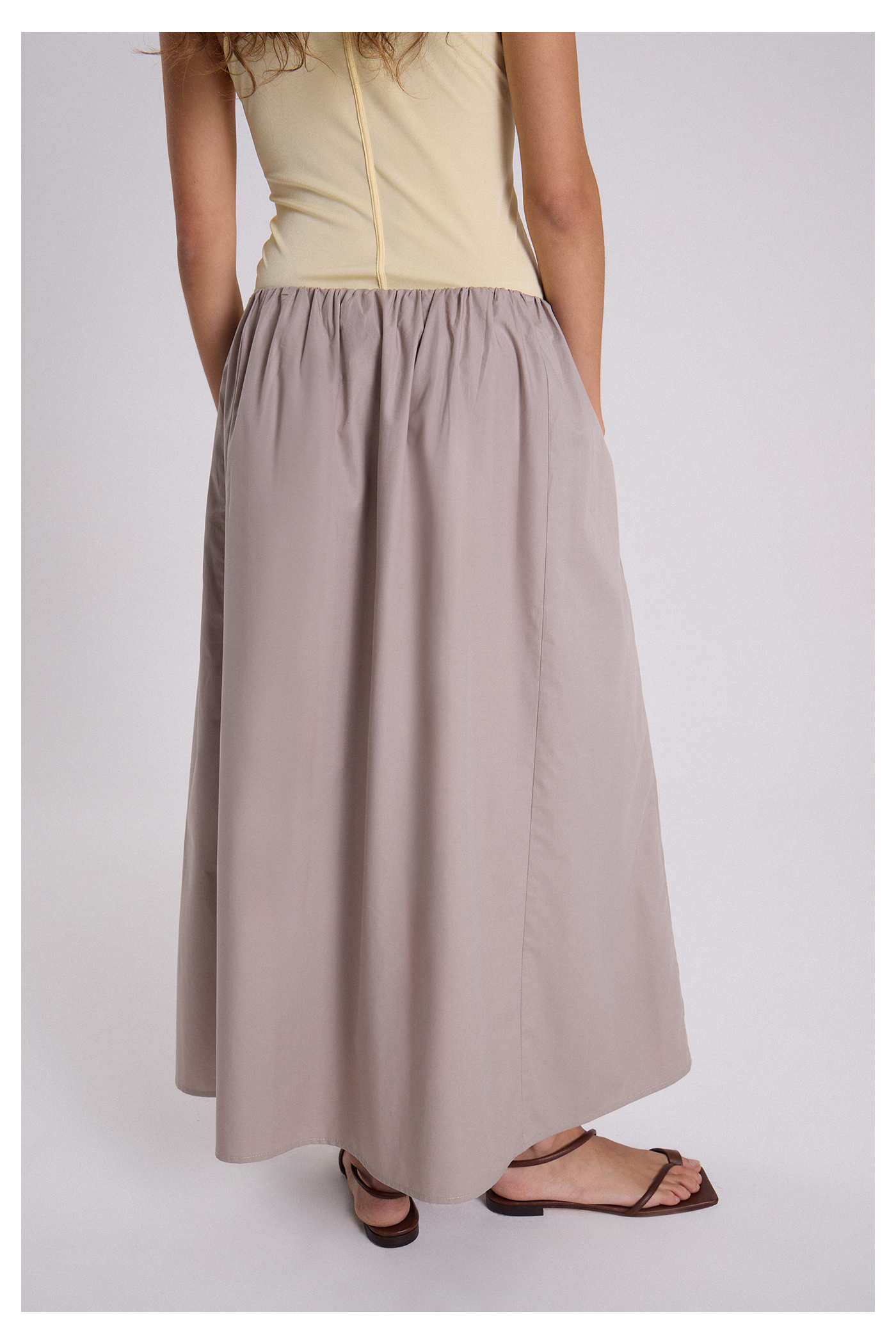 POLLERA ANANAS PLATA