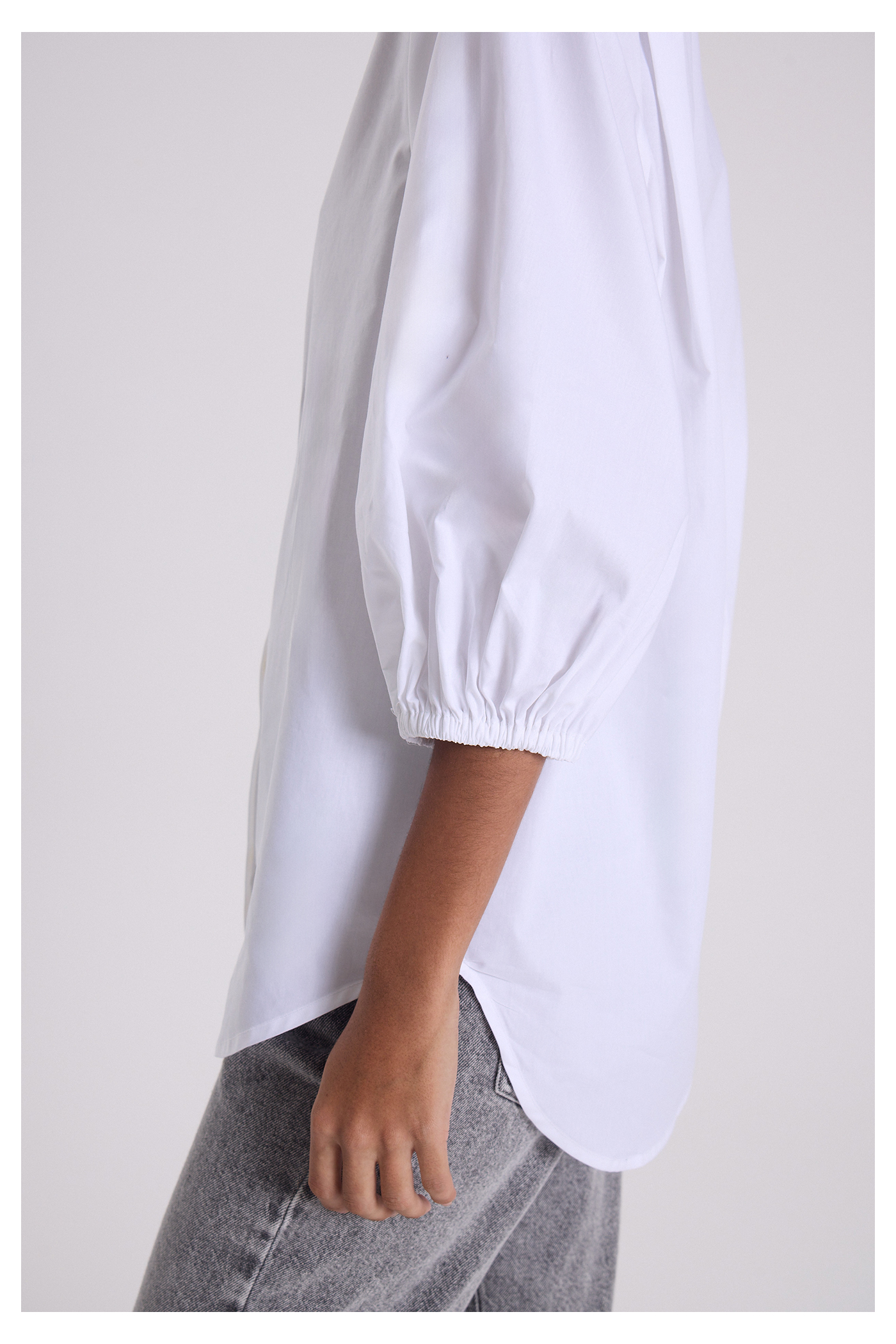 CAMISA CORTA LURIDA BLANCO