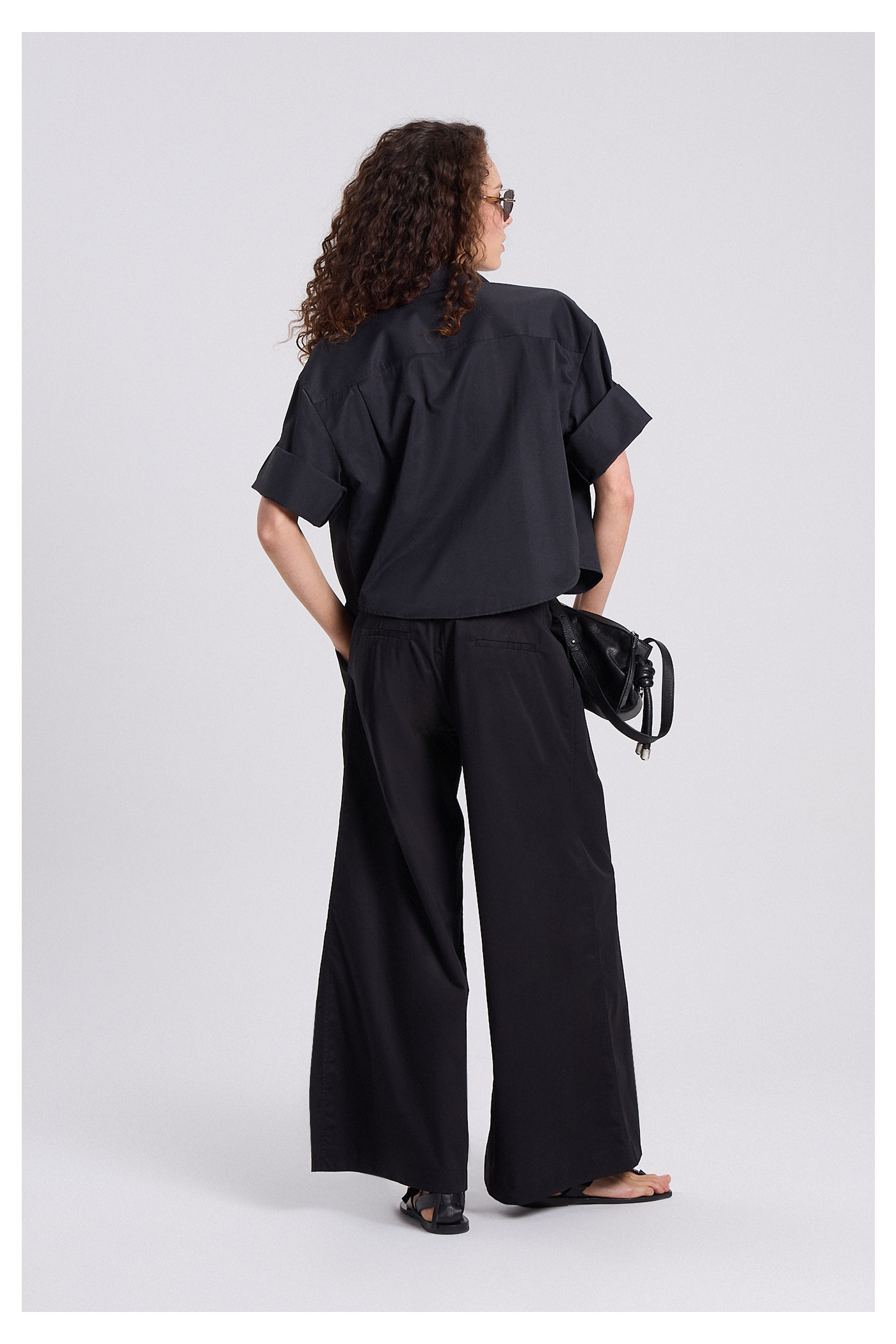 PANTALON ANCHO ANANAS NEGRO