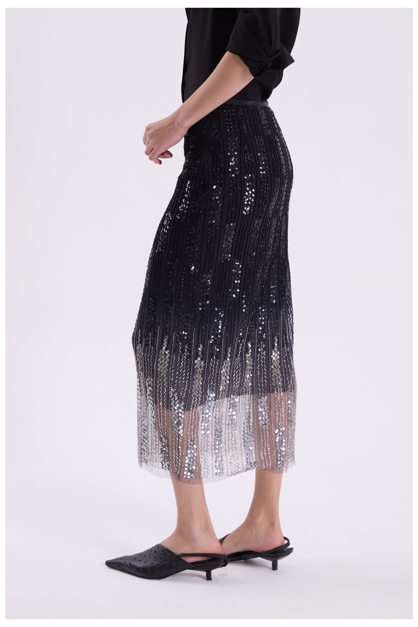 POLLERA CELESTE